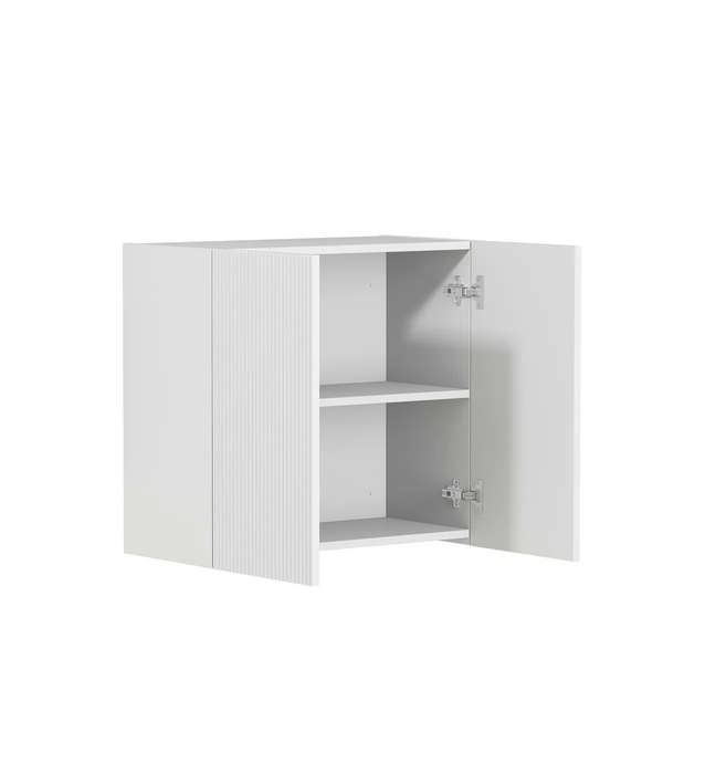 Otti Bondi Laundry Fluted White Wall Cabinet