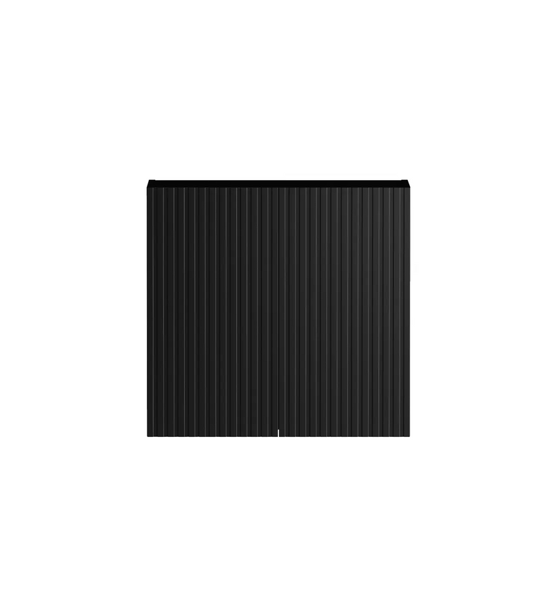 Otti Marlo Laundry Fluted Black Wall Cabinet