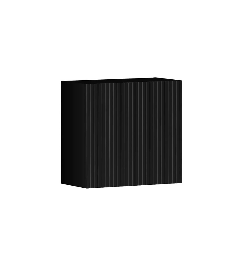 Otti Marlo Laundry Fluted Black Wall Cabinet