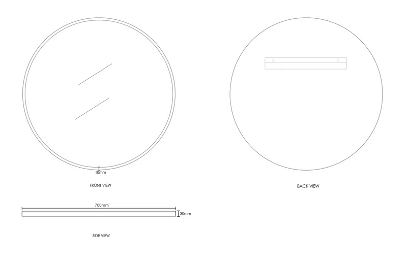 Otti London 700mm Mirrors