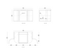 Otti Hampshire Satin Black Wall Hung Curve Vanity