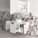 Otti Hampshire Satin White Wall Hung Curve Vanity