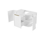 Otti Hampshire Satin White Wall Hung Curve Vanity