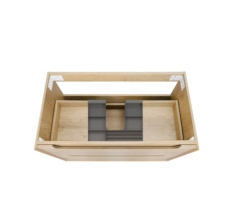 Otti Byron Natural Oak Wall Hung Vanity