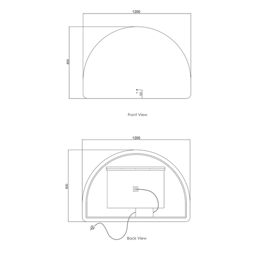Otti LED Moonlight Archie Mirrors