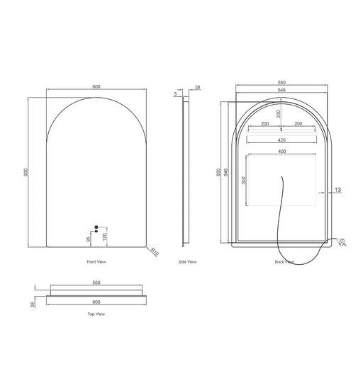 Otti LED Archie Mirrors