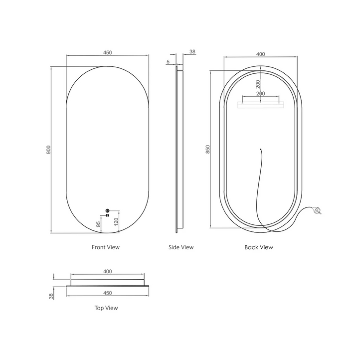 Otti LED Noosa Mirrors