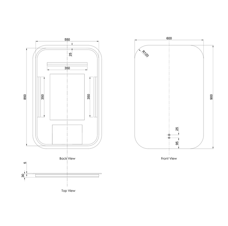 Otti LED Newport Mirrors
