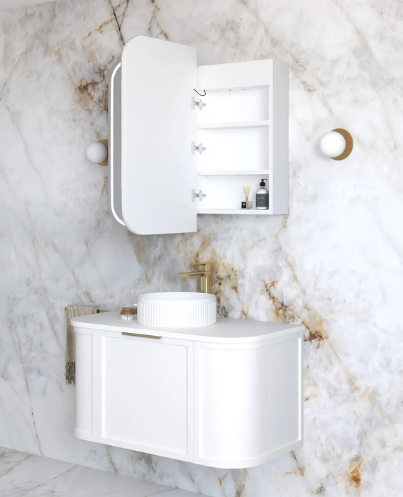 Otti LED Newport White Shaving Cabinet Premium Edition