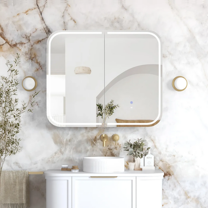 Otti LED Newport White Shaving Cabinet Premium Edition
