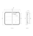 Otti LED Newport White Shaving Cabinet Premium Edition