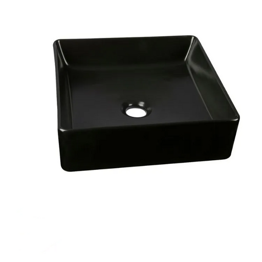 Otti Artis H'33 Above Counter Matte Black Basin Super Slim 360x360x110