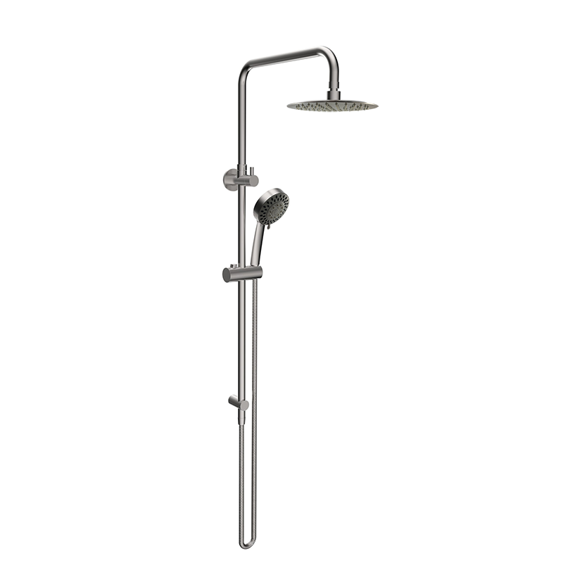 Linkware Elle S/S Twin Shower With Rail
