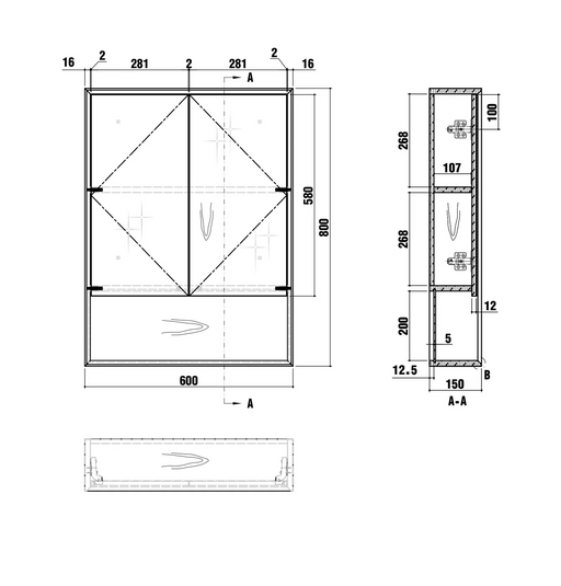 Otti Byron Shaving Cabinet