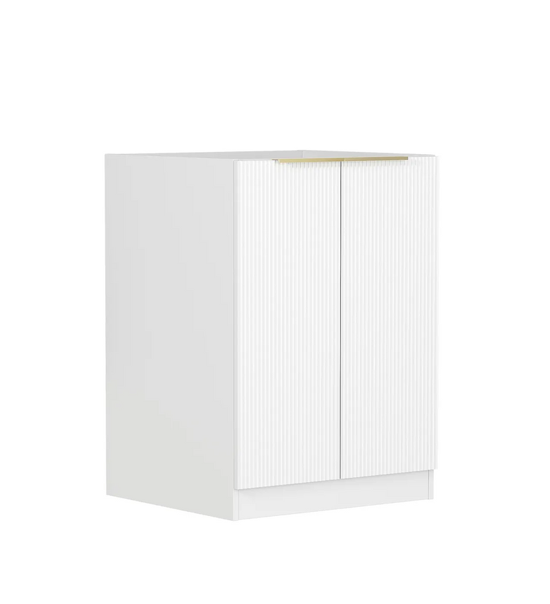 Otti Bondi Laundry Fluted White Base Cabinet