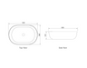 Otti Bronte Oval 500x350x130 Basin