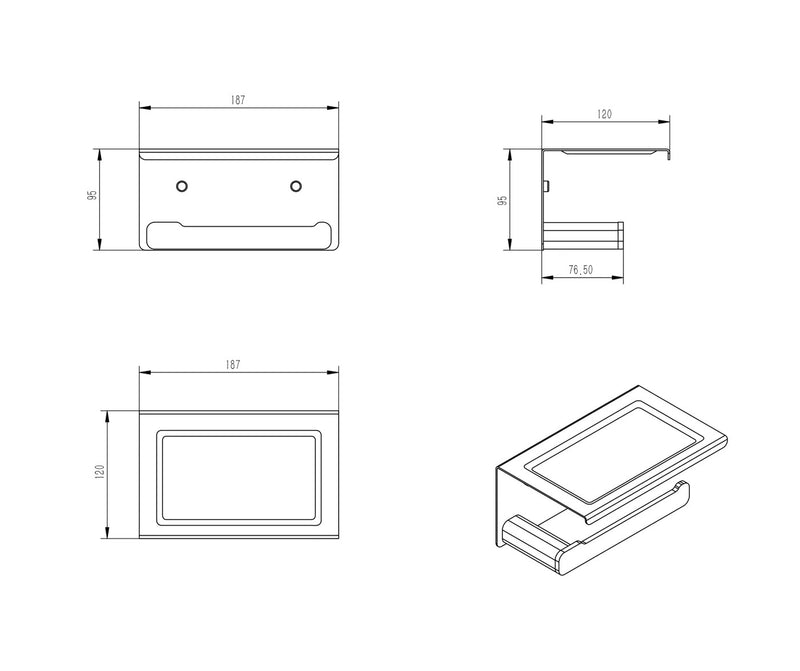 Otti Oskar Paper Holder