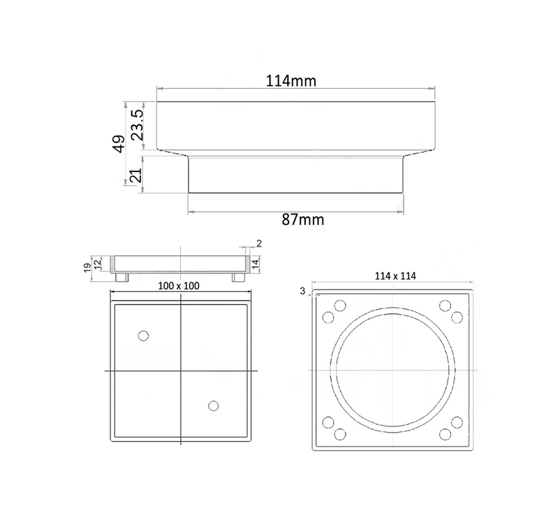 Otti Australia Smart 115 Square Tiles Waste