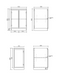 Otti Hampshire White Base Laundry Cabinet with 1060mm Stone Top