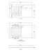 Otti Hampshire White Base Laundry Cabinet with 1060mm Stone Top