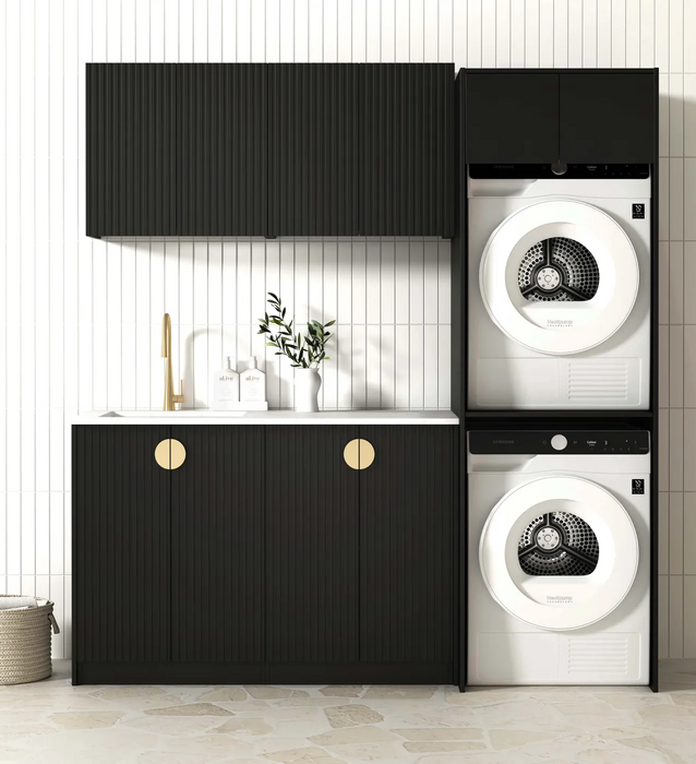 Otti Laundry Kit 1960 Marlo Black with Stone Top