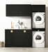 Otti Laundry Kit 1960 Marlo Black with Stone Top