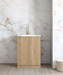 Otti Mini Laundry 650mm Byron/Bondi Oak with Stonr Top