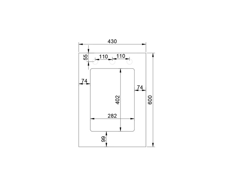 Otti Australia Laundry 430mm Top