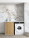 Otti Havana Oak Base Laundry Cabinet with 1300mm Stone Top