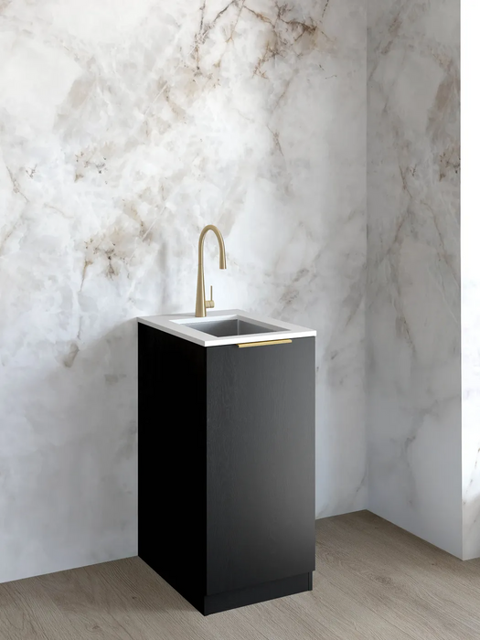 Otti Mini Laundry 430mm Byron/Bondi Oak with Stone Top