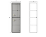 Otti Boston Tall Boy 350x300x1200 Matte Grey