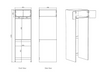 Otti Hampshire Laundry 2100 Tall Washing Machine Cabinet