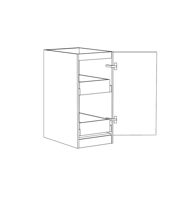 Otti Hampton Laundry 415 White Base Cabinet with internal Drawer