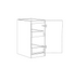 Otti Hampton Laundry 415 White Base Cabinet with internal Drawer