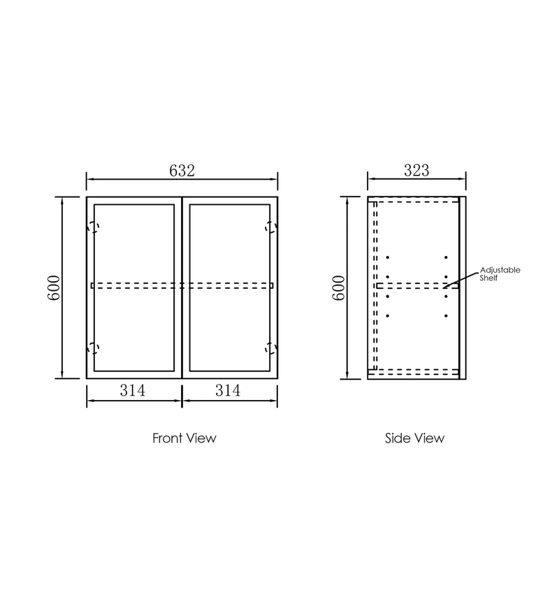 Otti Hampshire Laundry Wall Cabinet
