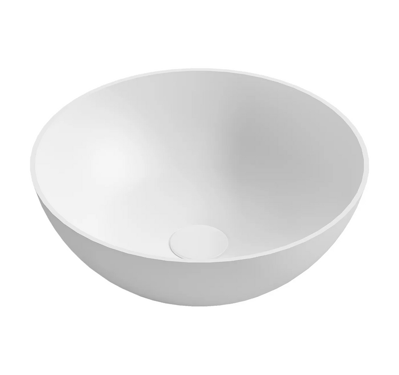 Otti London Solid Surface 390x390x145 Matte White Basin NF