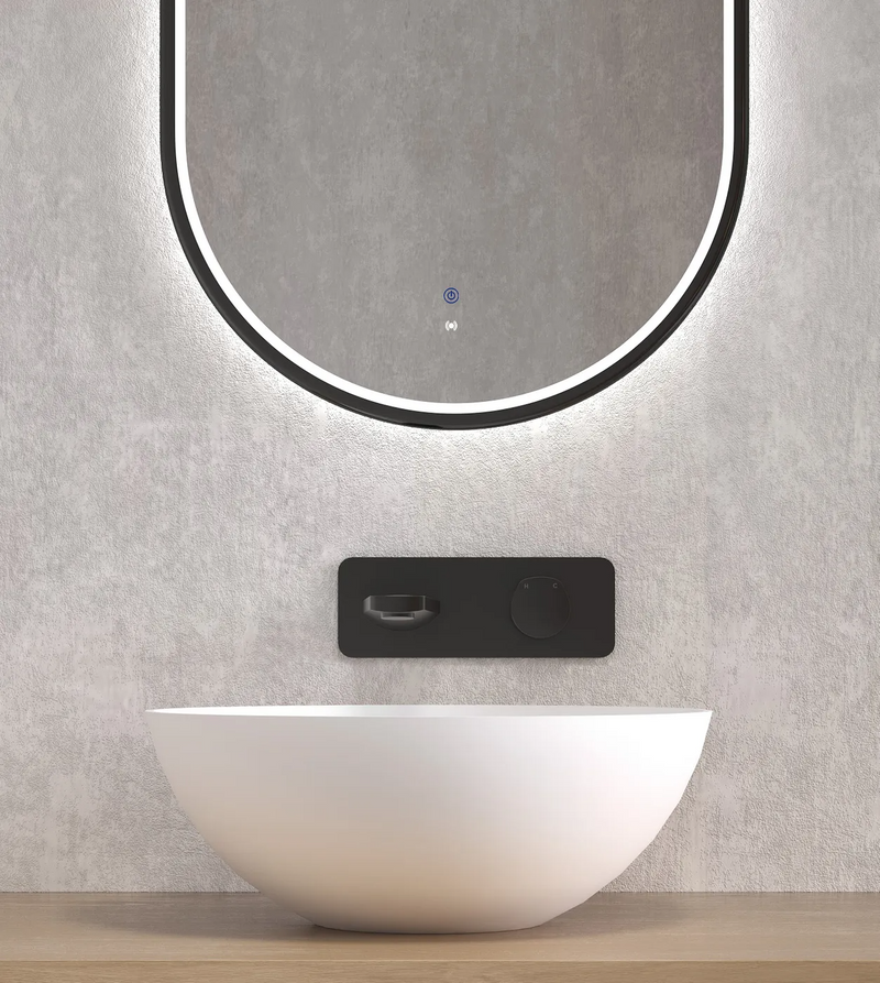 Otti London Solid Surface 390x390x145 Matte White Basin NF