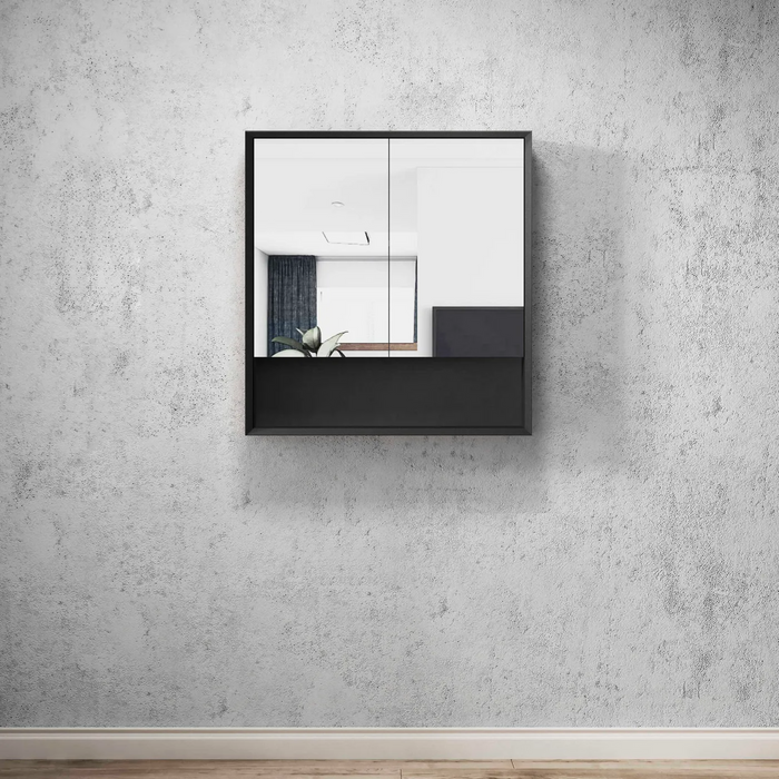 Otti Marlo Matte Black Shaving Cabinet