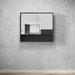 Otti Marlo Matte Black Shaving Cabinet