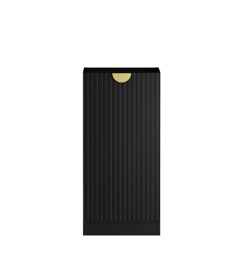 Otti Marlo Laundry 415 Fluted Black Base Cabinet with internal Drawer