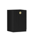 Otti Marlo Laundry Fluted Black Base Cabinet