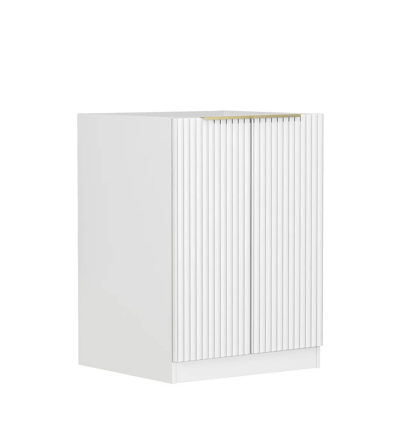 Otti Noosa Laundry Fluted White Base Cabinet