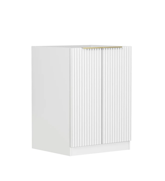 Otti Noosa Laundry Fluted White Base Cabinet