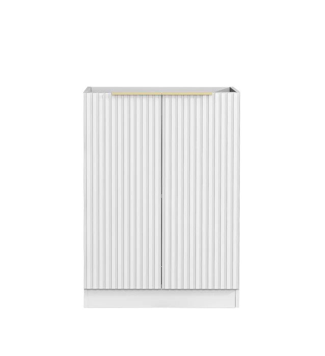 Otti Noosa Laundry Fluted White Base Cabinet