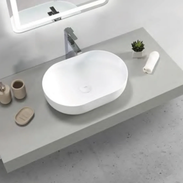 Otti Portofino Solid Surface 500x345x140 Matte White Basin NF