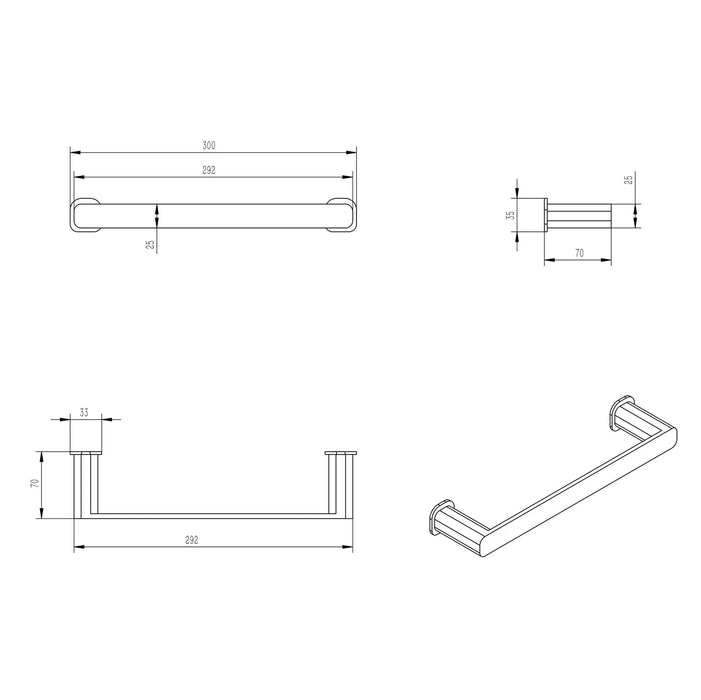 Otti Oskar Towel Bar