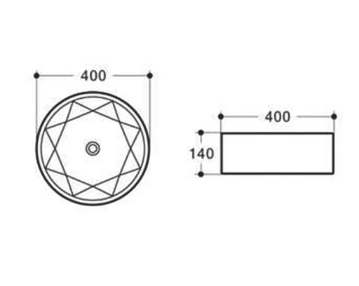 Otti Starz Round Black Basin