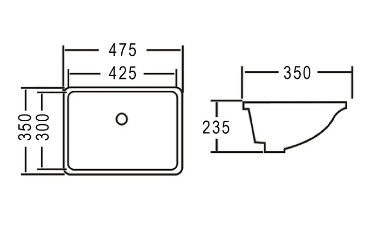Otti Undermount Square Basin