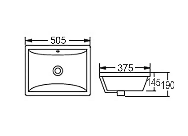 Otti Undermount Square Basin
