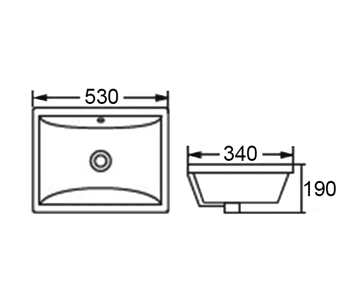 Otti Undermount Square Basin